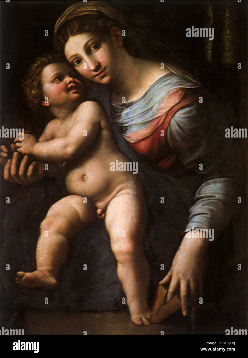 Madonna and Child, Romano, Giulio, 1521. Stock Photo