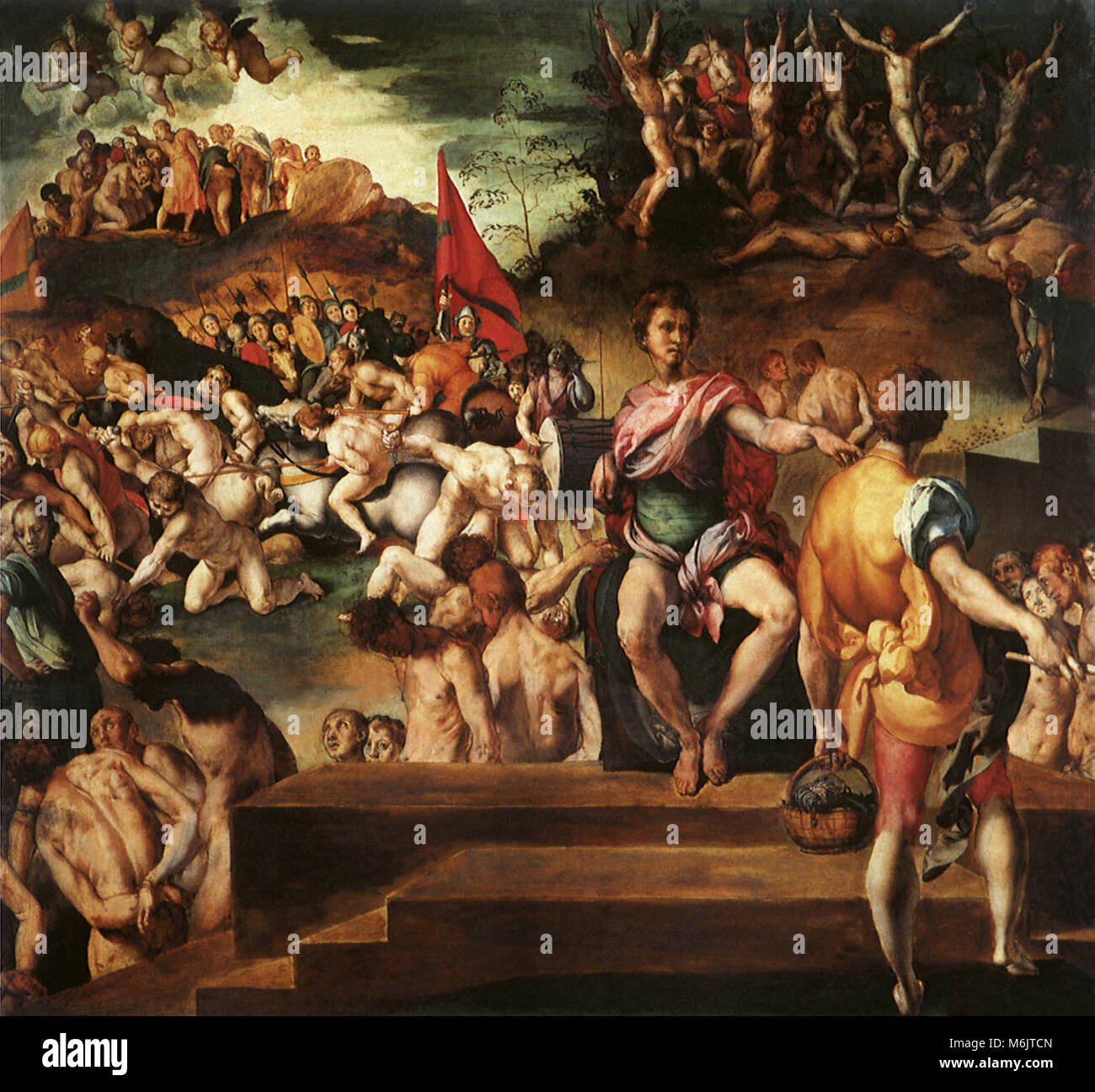 Martyrdom of Saint Maurice and the Theban Legions 1530, Pontormo, Jacopo da, 1530. Stock Photo