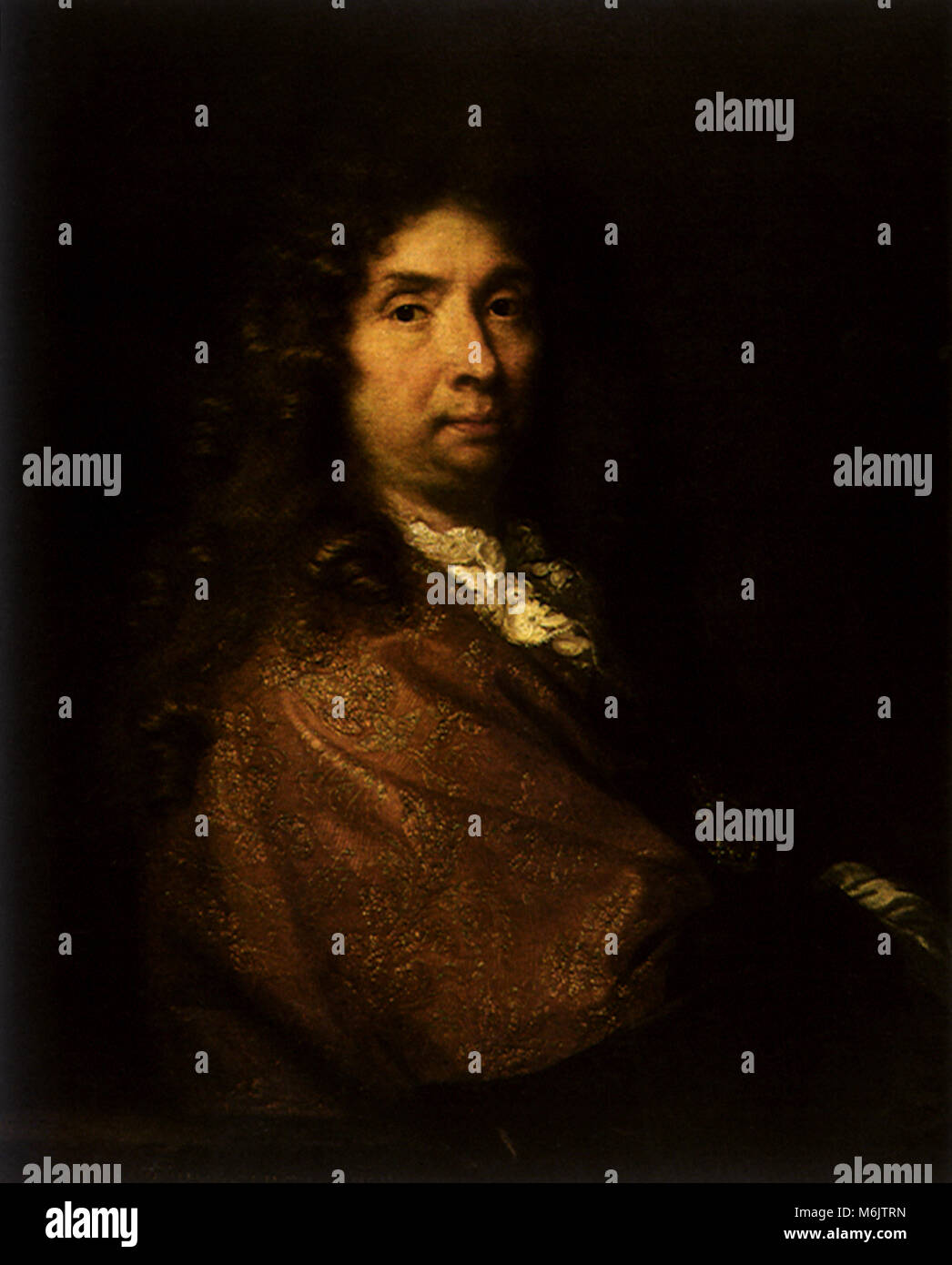 Self-portrait of Charles Le Brun, Le Brun, Charles, 1683. Stock Photo