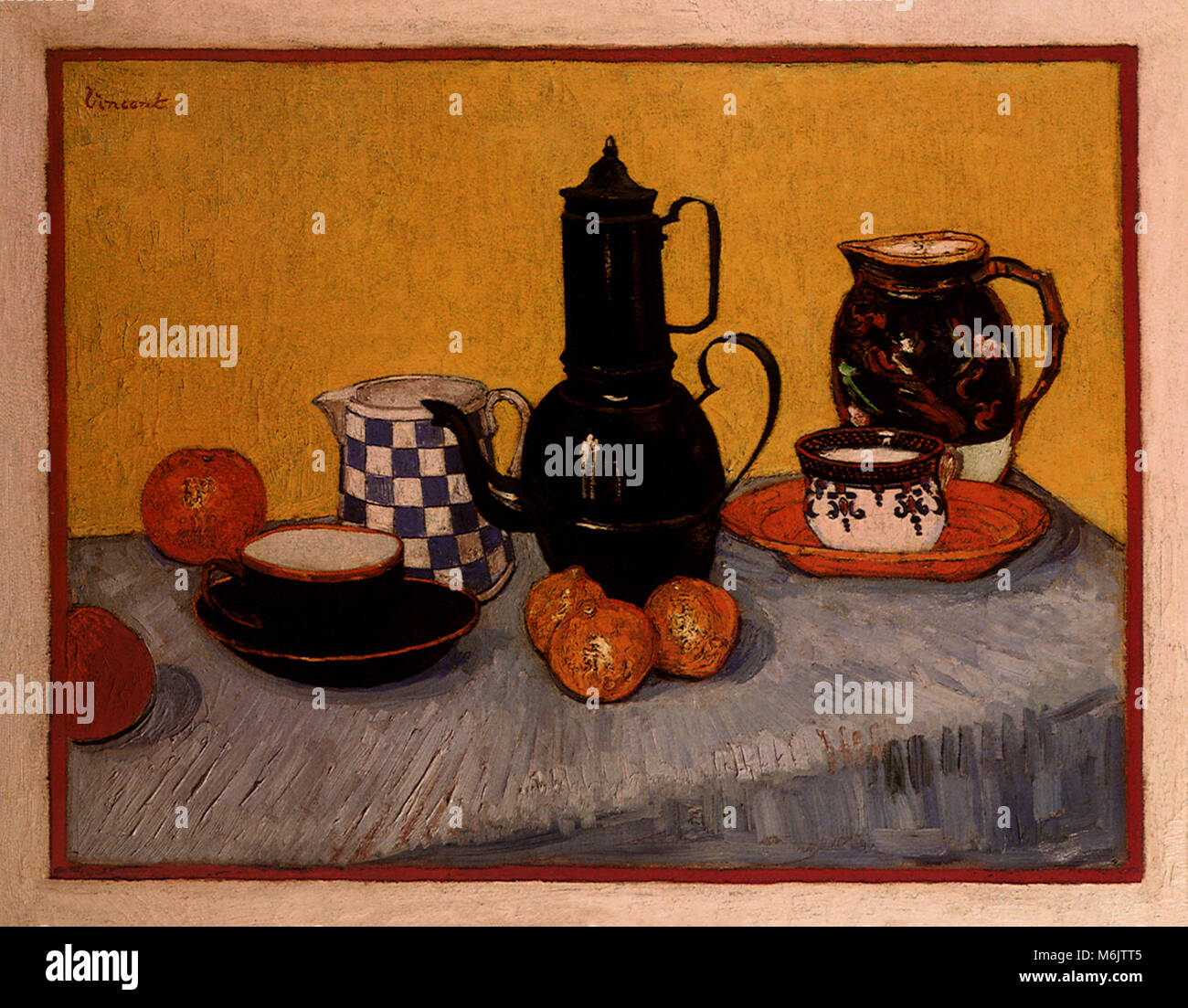 Still Life with Coffeepot, Van Gogh, Vincent Willem, 1888. Stock Photo