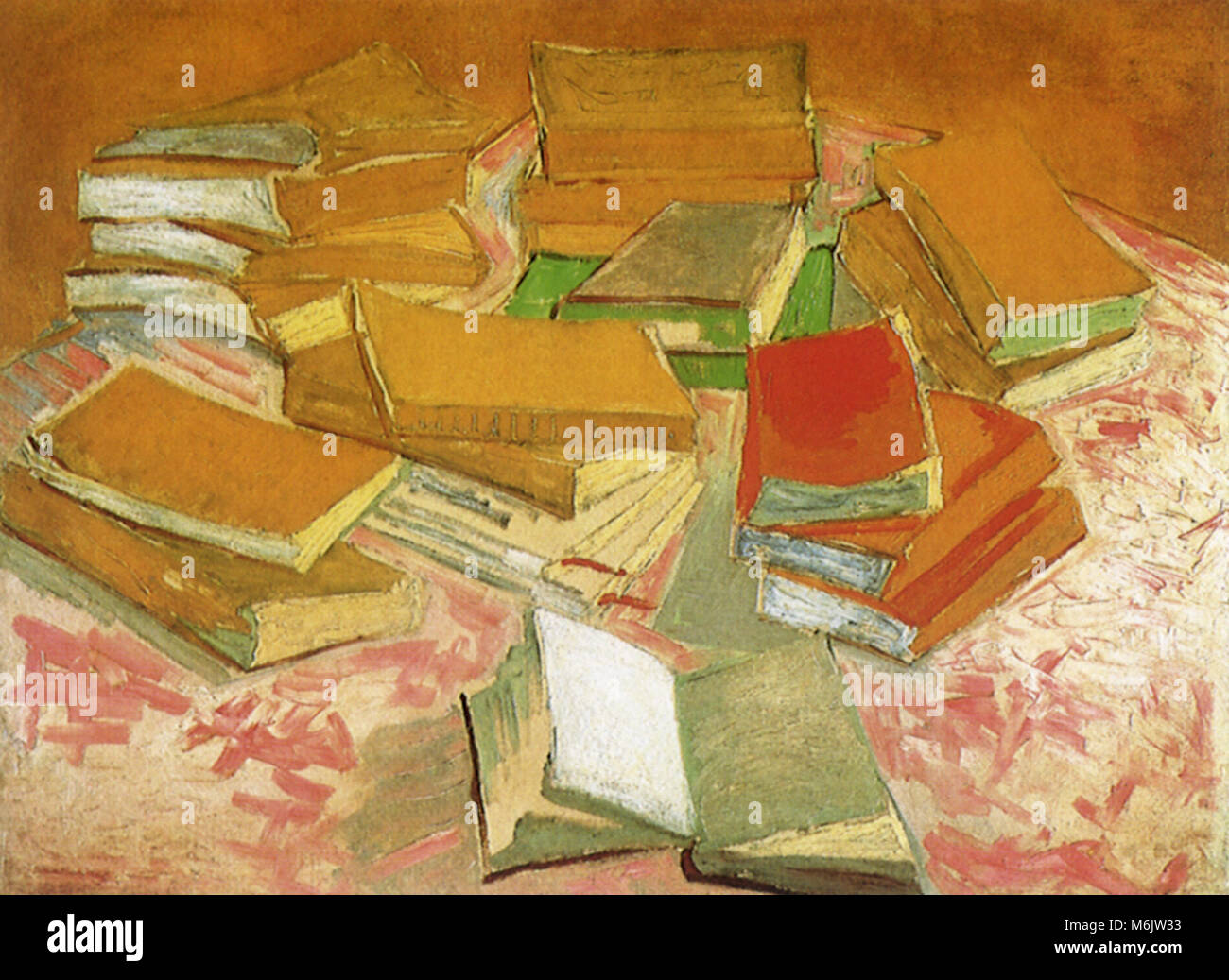 Still Life: French Novels, Van Gogh, Vincent Willem, 1888. Stock Photo