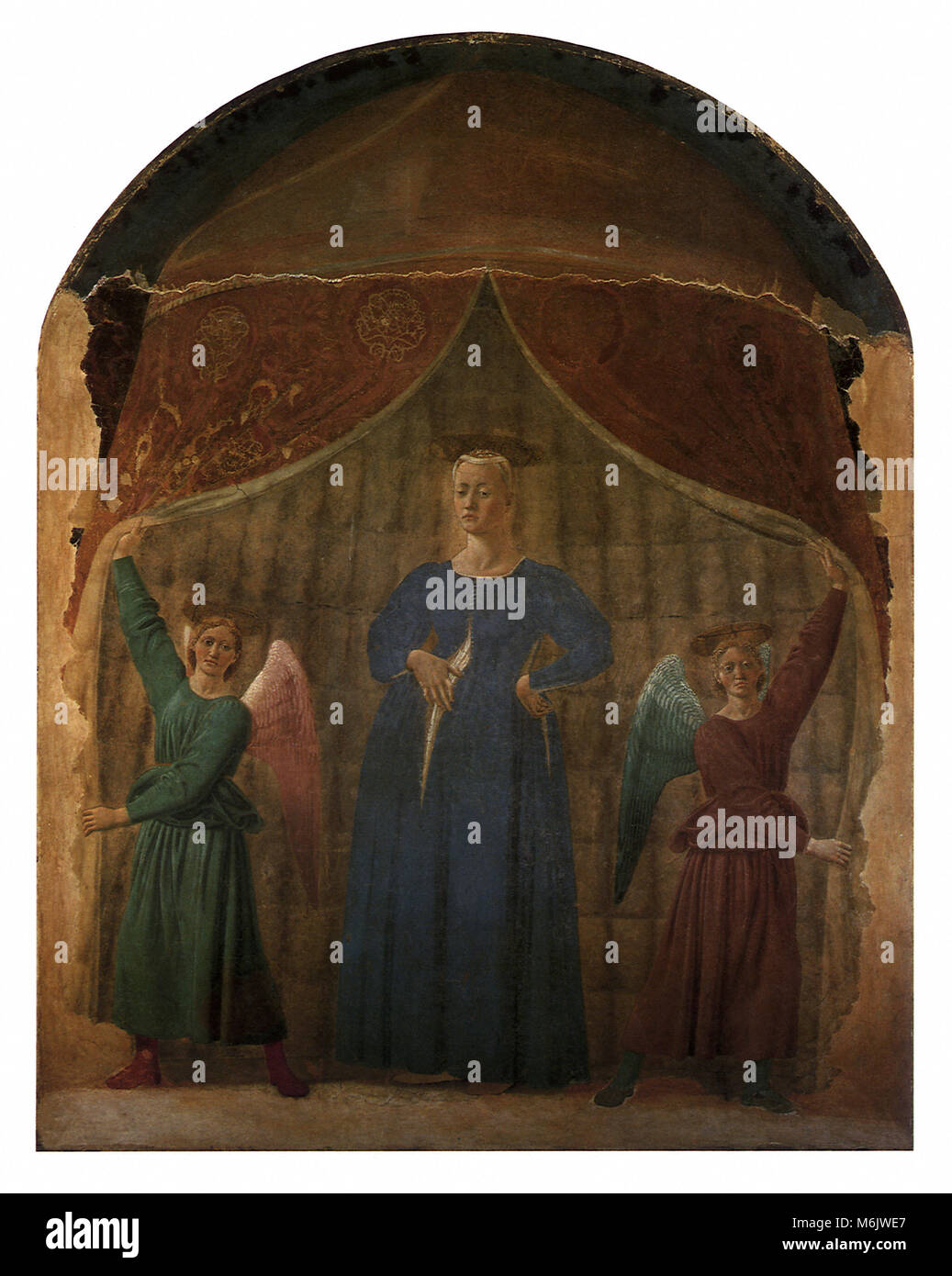 Madonna del Parto, Francesca, Piero della, 1450. Stock Photo