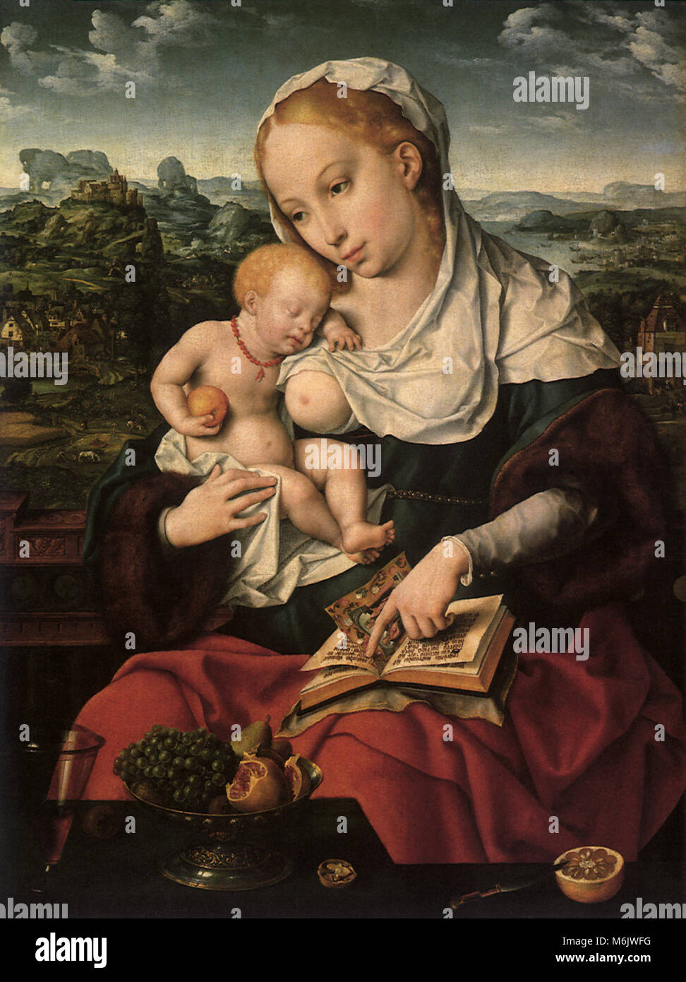 The Virgin and Child, Cleve, Joos van, 1520. Stock Photo