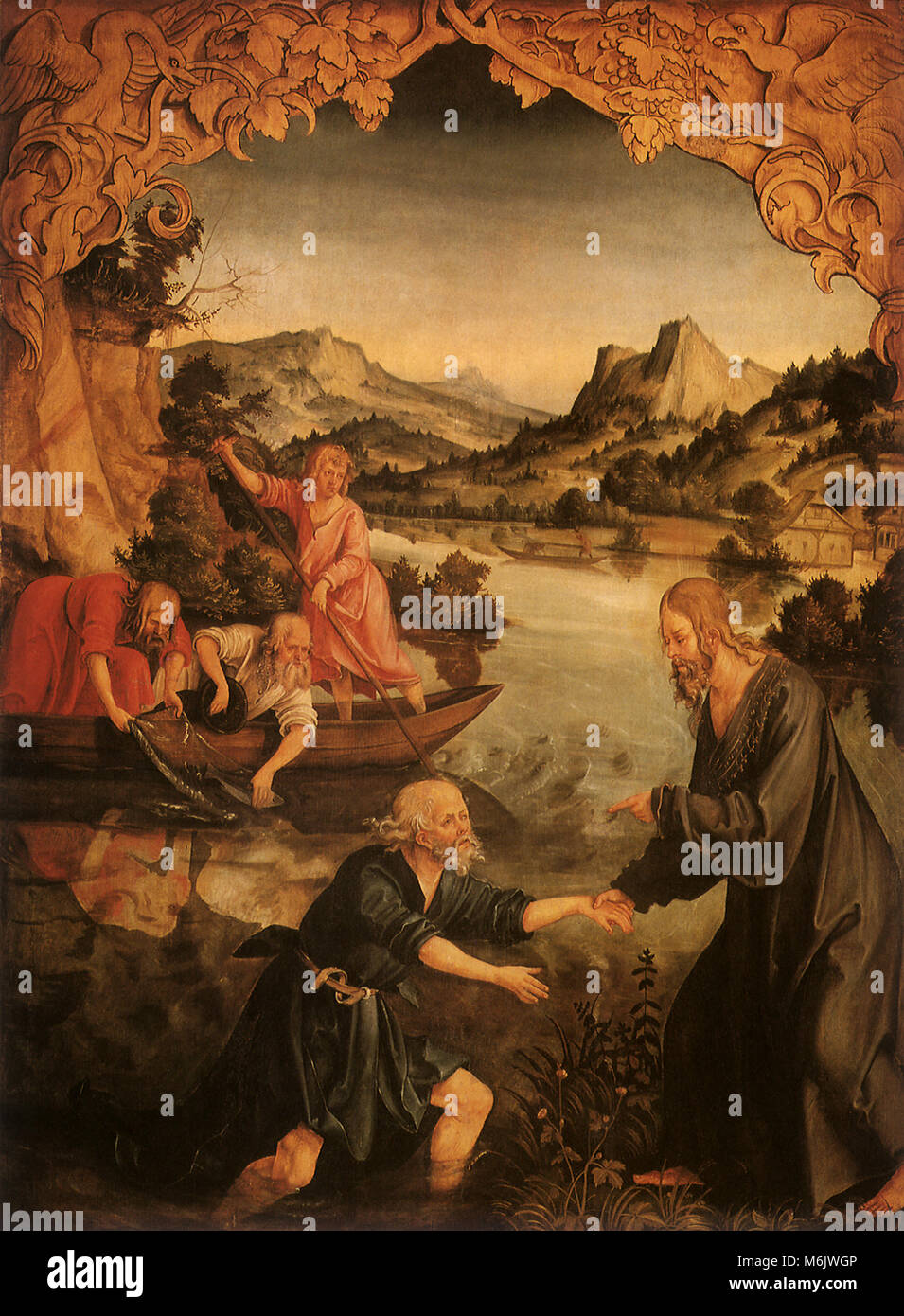 The Calling of Saint Peter, Kulmbach, Hans Seuss Von, 1520. Stock Photo