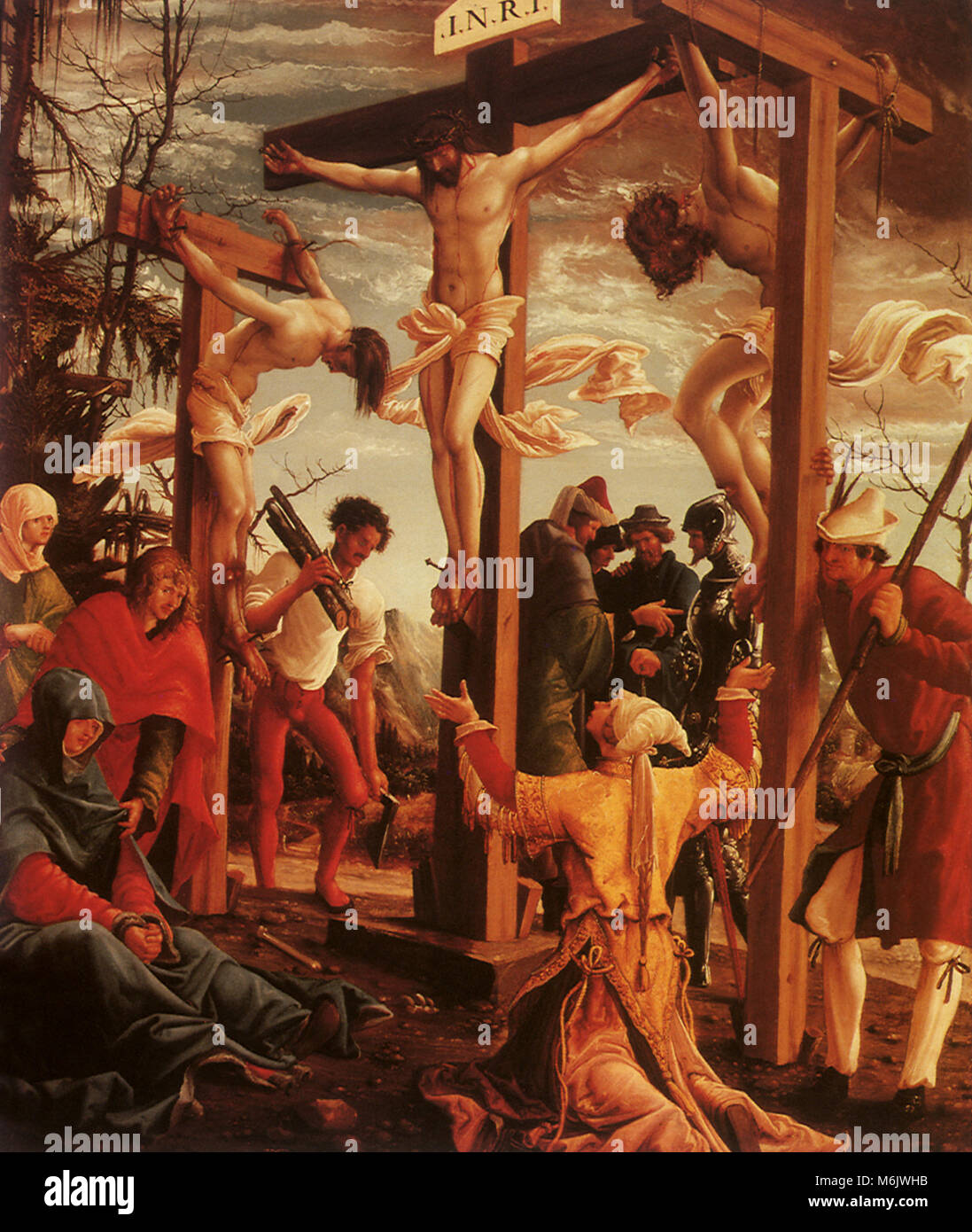 Crucifixion, Altdorfer, Albrecht, 1520. Stock Photo