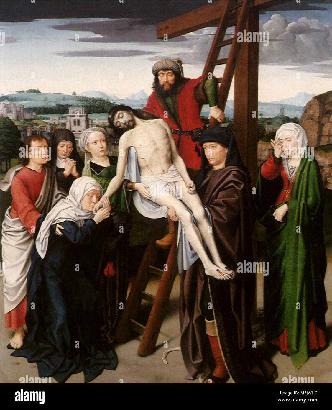 The Deposition, David, Gerard, 1520. Stock Photo