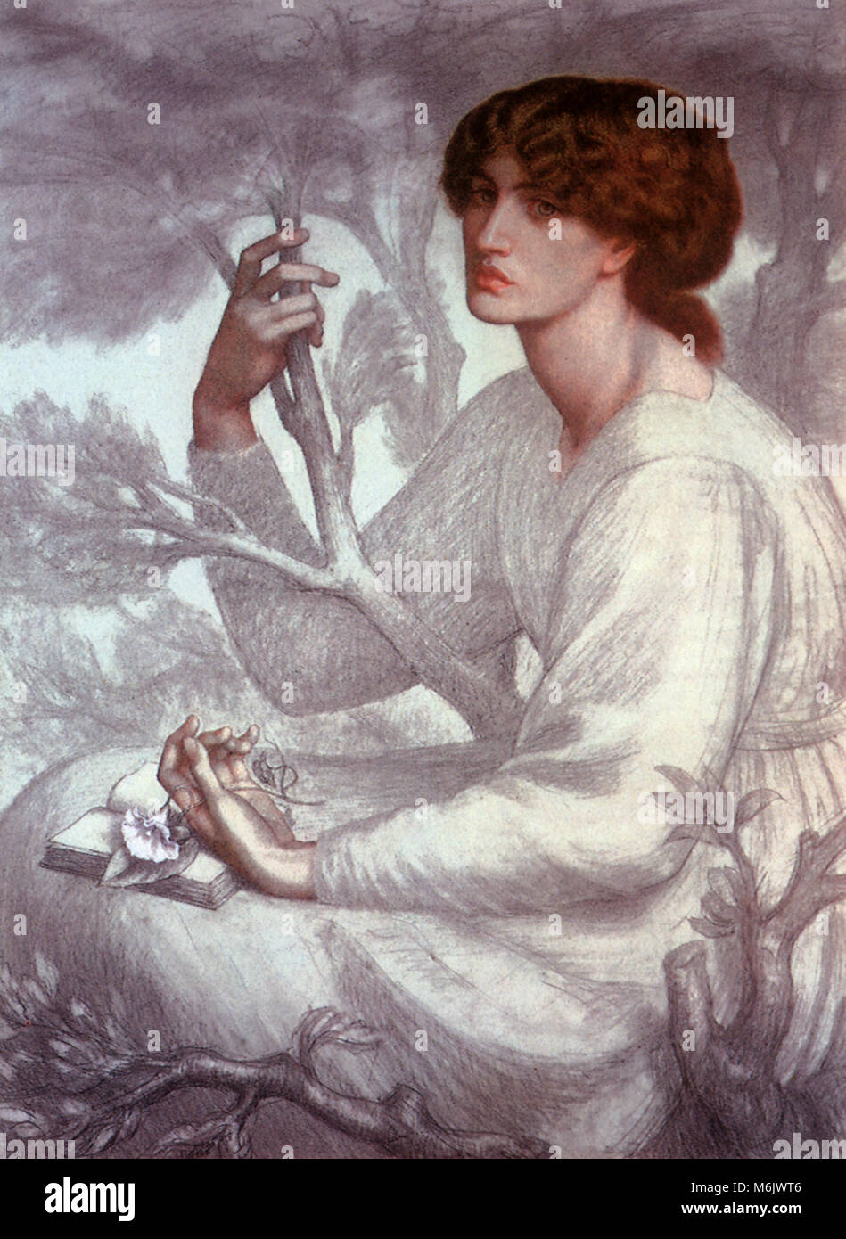 The Day Dream, Rossetti, Gabriel Charles Dant, 1878. Stock Photo