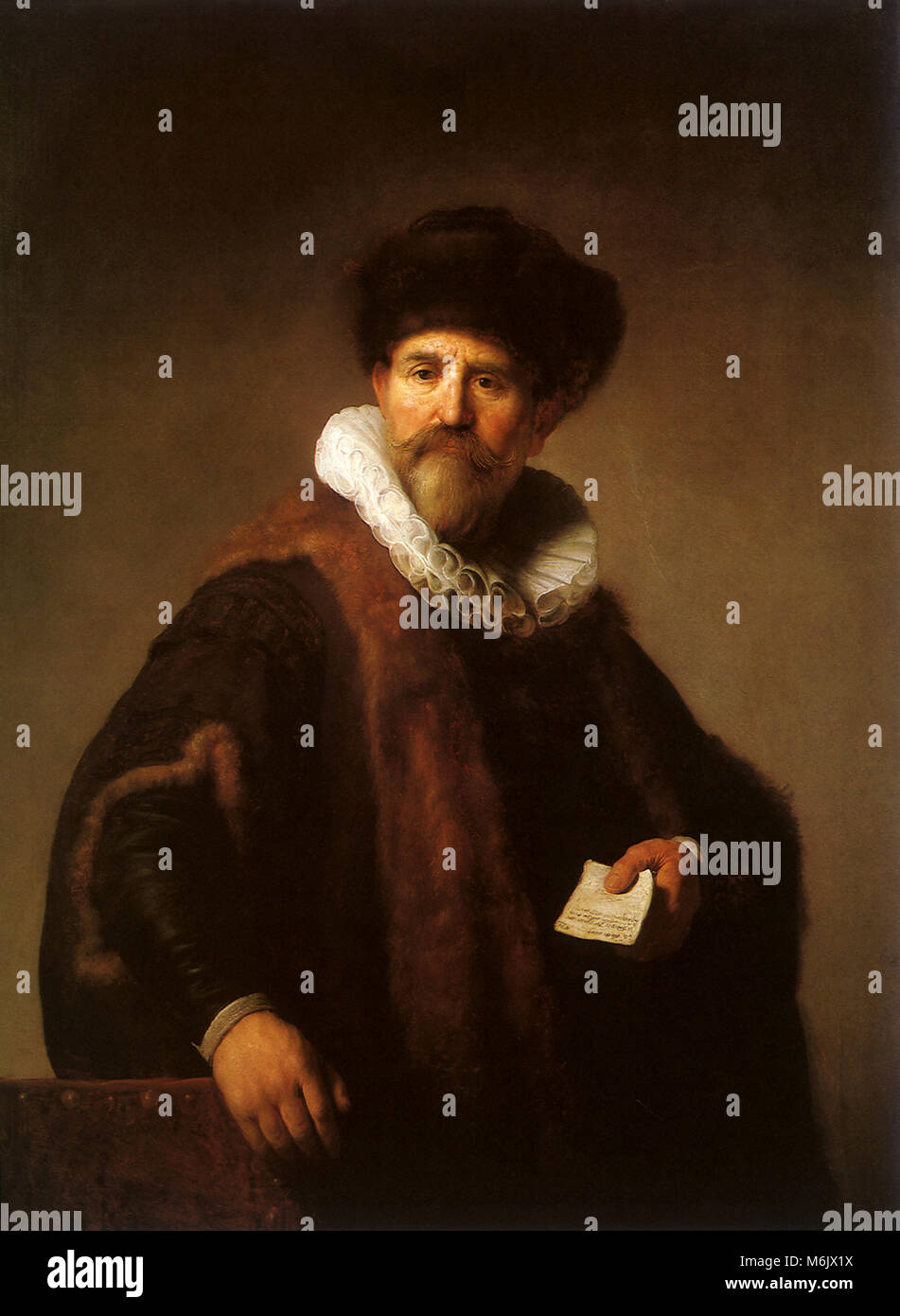Nicolaes Ruts, Rembrandt, Harmensz van Rijn, 1631. Stock Photo
