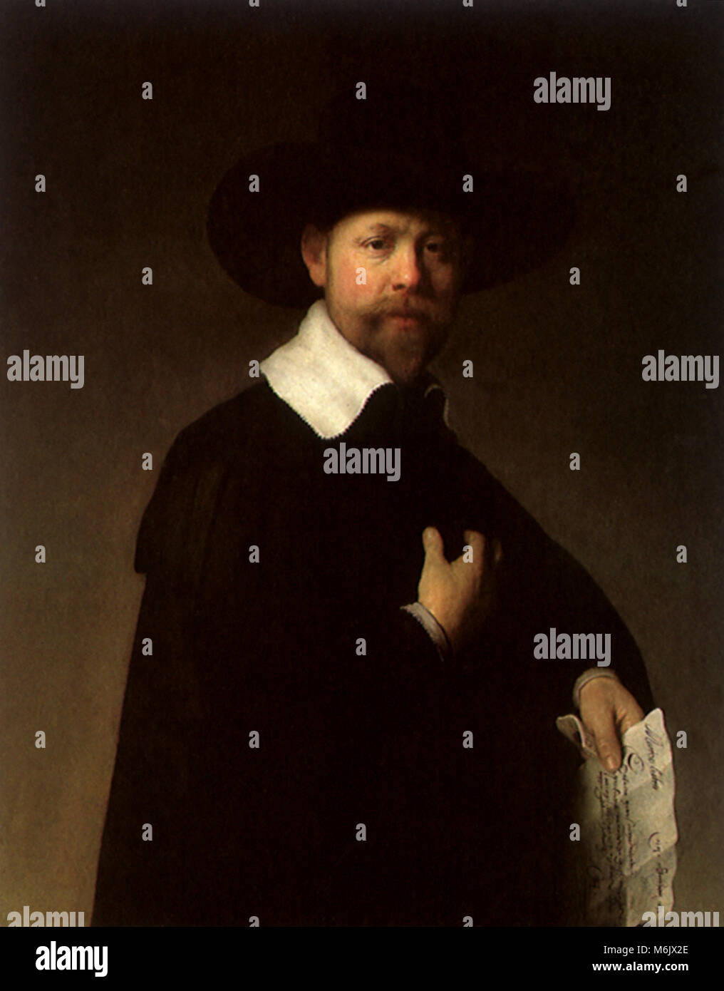 The Amsterdam Merchant Marten Looten, Rembrandt, Harmensz van Rijn, 1632. Stock Photo