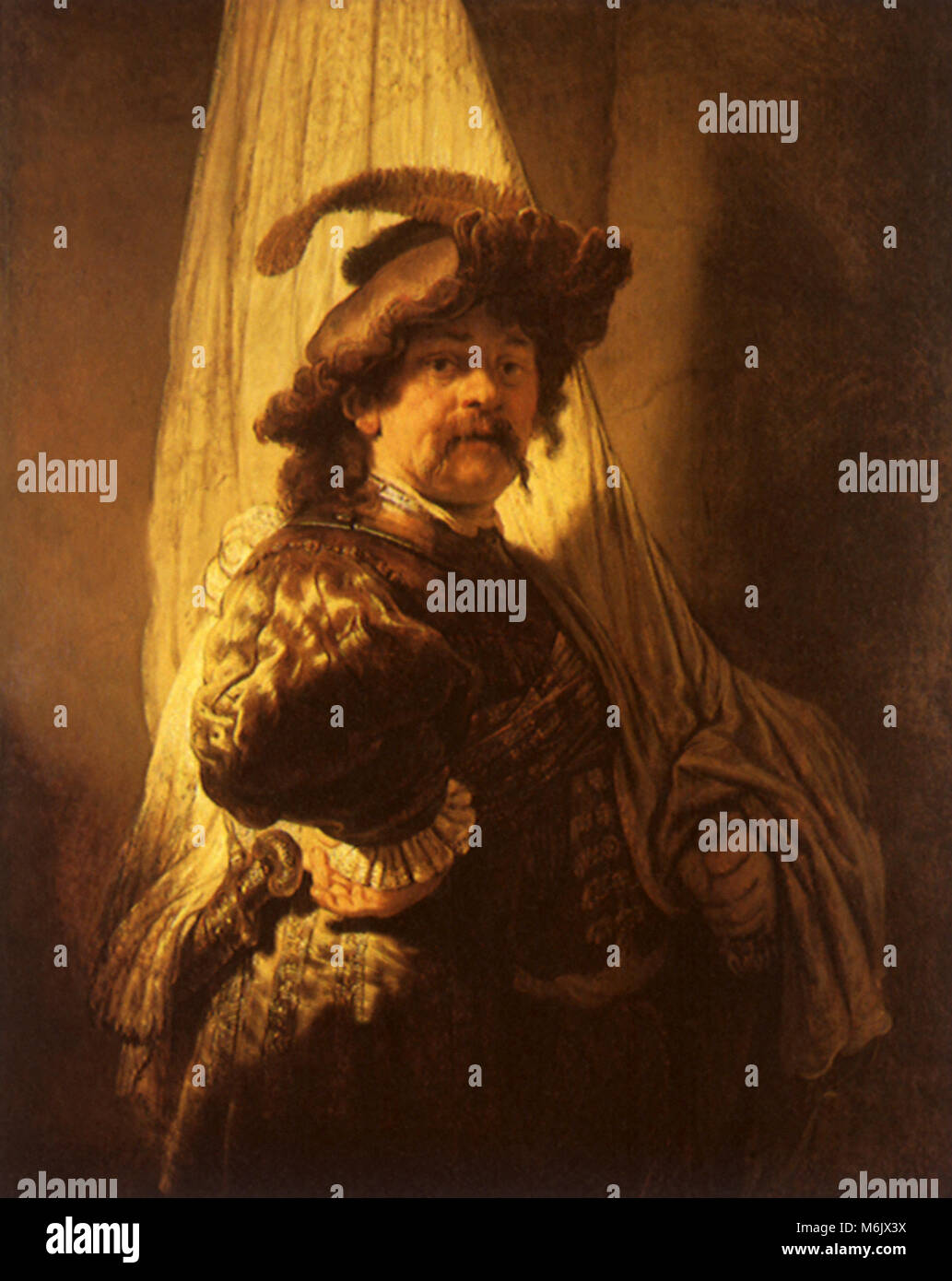 The StandardBearer, Rembrandt, Harmensz van Rijn, 1636 Stock Photo Alamy
