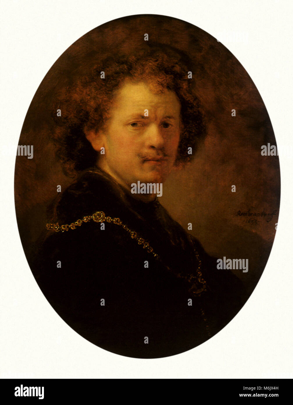 Selfportrait of Rembrandt, Rembrandt, Harmensz van Rijn, 1634 Stock Photo Alamy