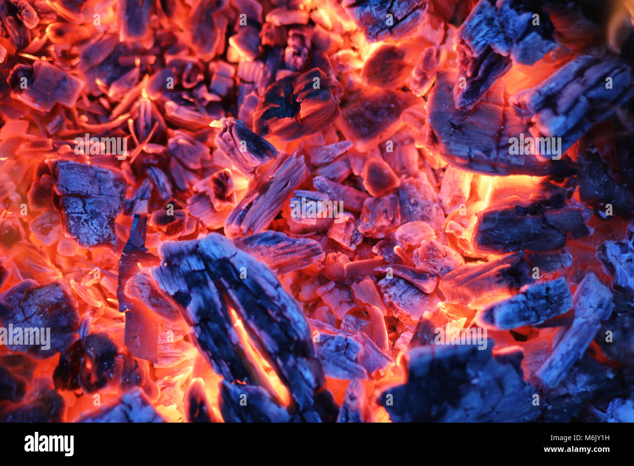 Smoldering ashes of a bonfire Stock Photo Alamy