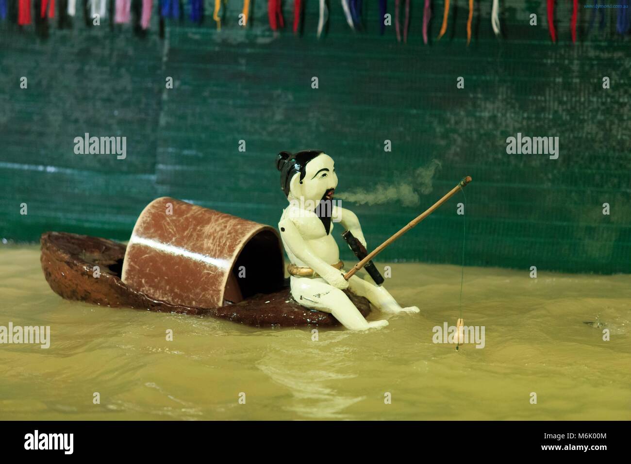 Traditional Vietnamese puppets at the Golden Dragon Water Puppet