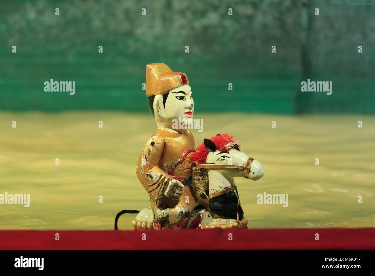 Traditional Vietnamese puppets at the Golden Dragon Water Puppet Theatre in Ho Chi Minh City