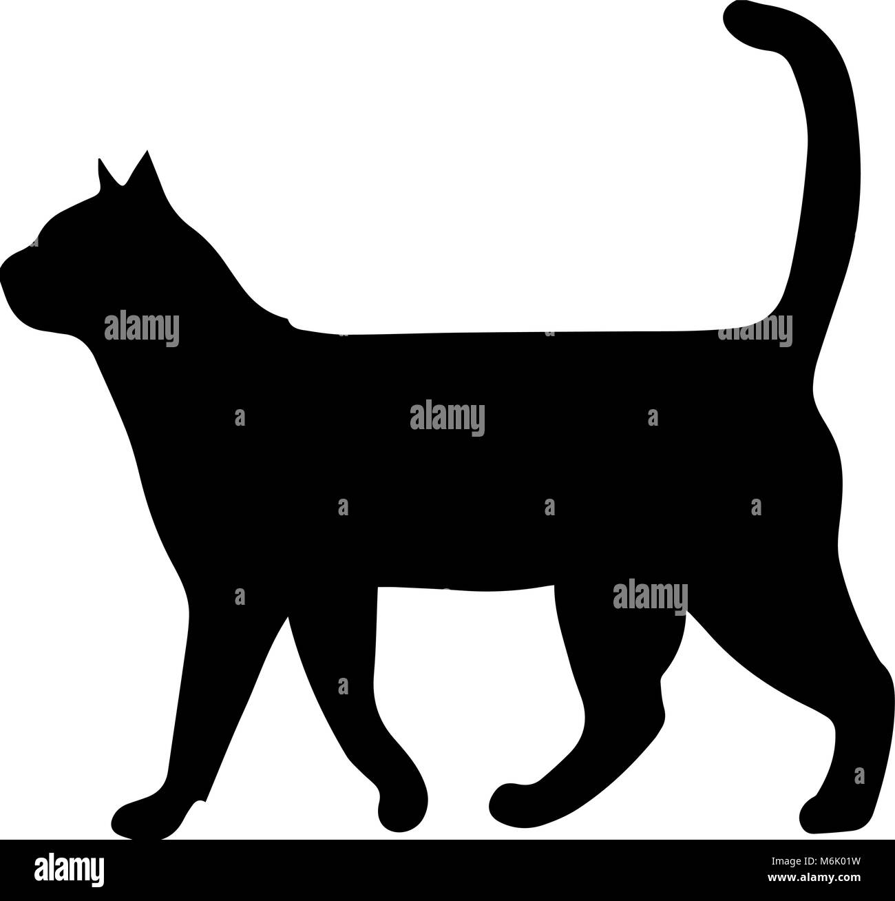 Walking Cat Silhouette High Resolution Stock Photography And Images Alamy