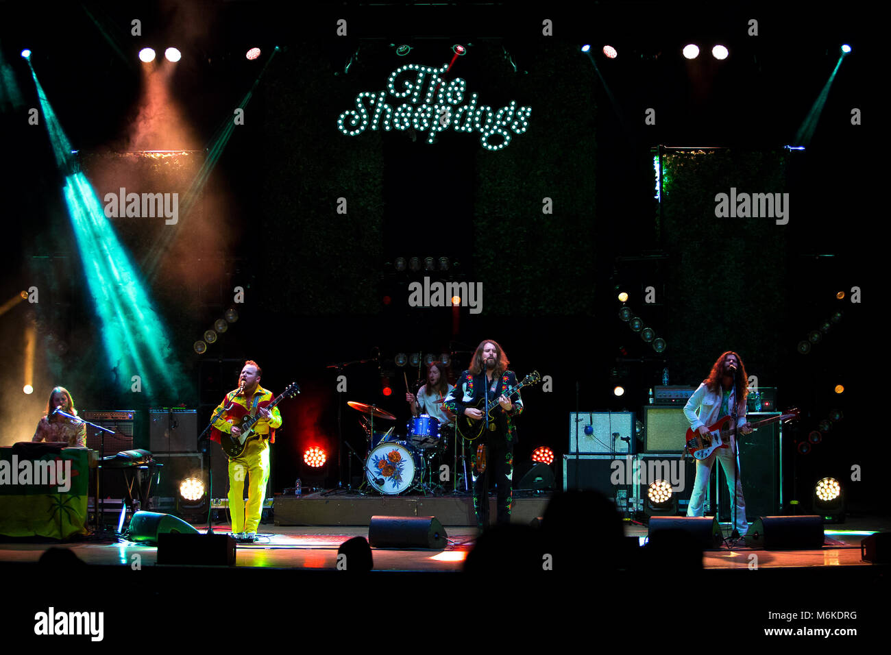 Canadian rock band The Sheepdogs performing at Massey Hall in Toronto