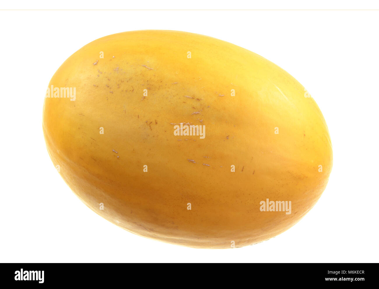 The Golden melon, also called Hello Melon, is a refreshing, crispy and crunchy fruit, with an elliptical shape, high in sugar and rich in water. Stock Photo