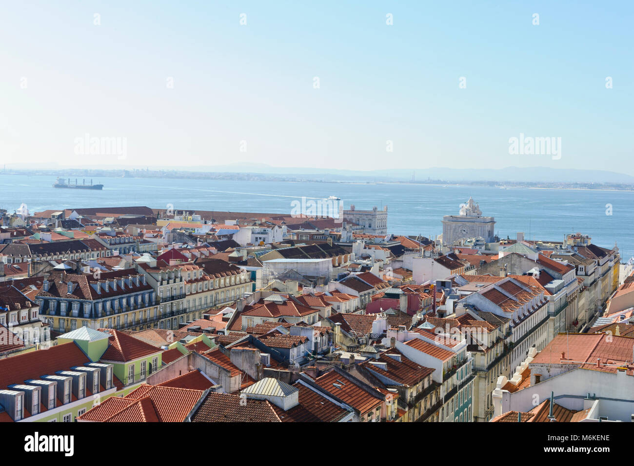 A scenic view of the City of Lisbon, Portugal Stock Photo