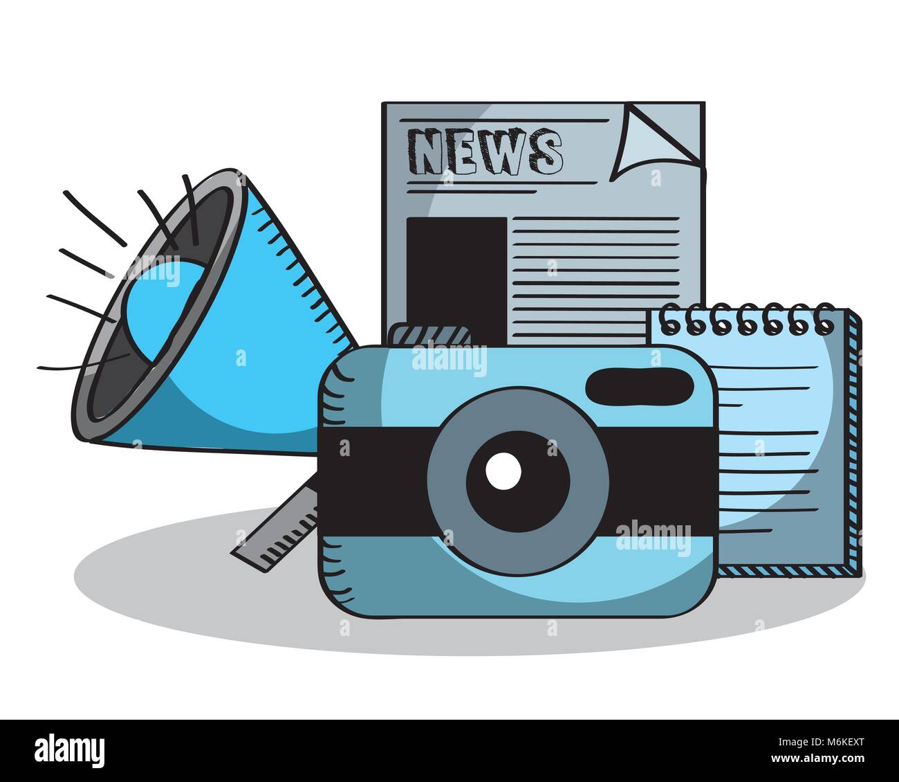 Computer pen camera paper Stock Vector Images - Alamy