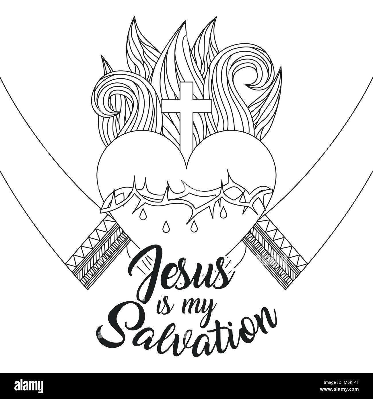 Sacred Heart Jesus Black And White Stock Photos Images Alamy