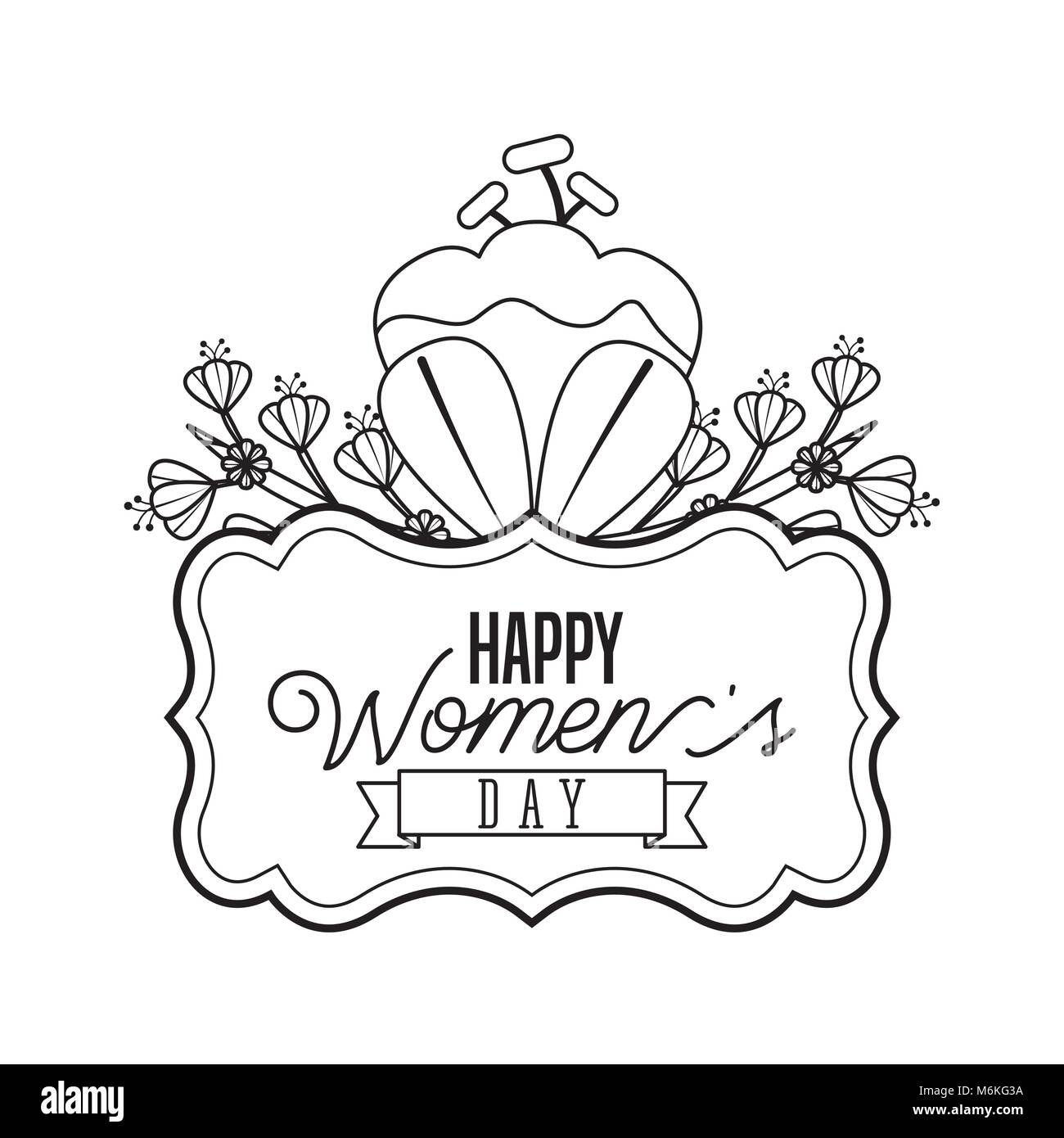 happy womens day card Stock Vector Image & Art - Alamy
