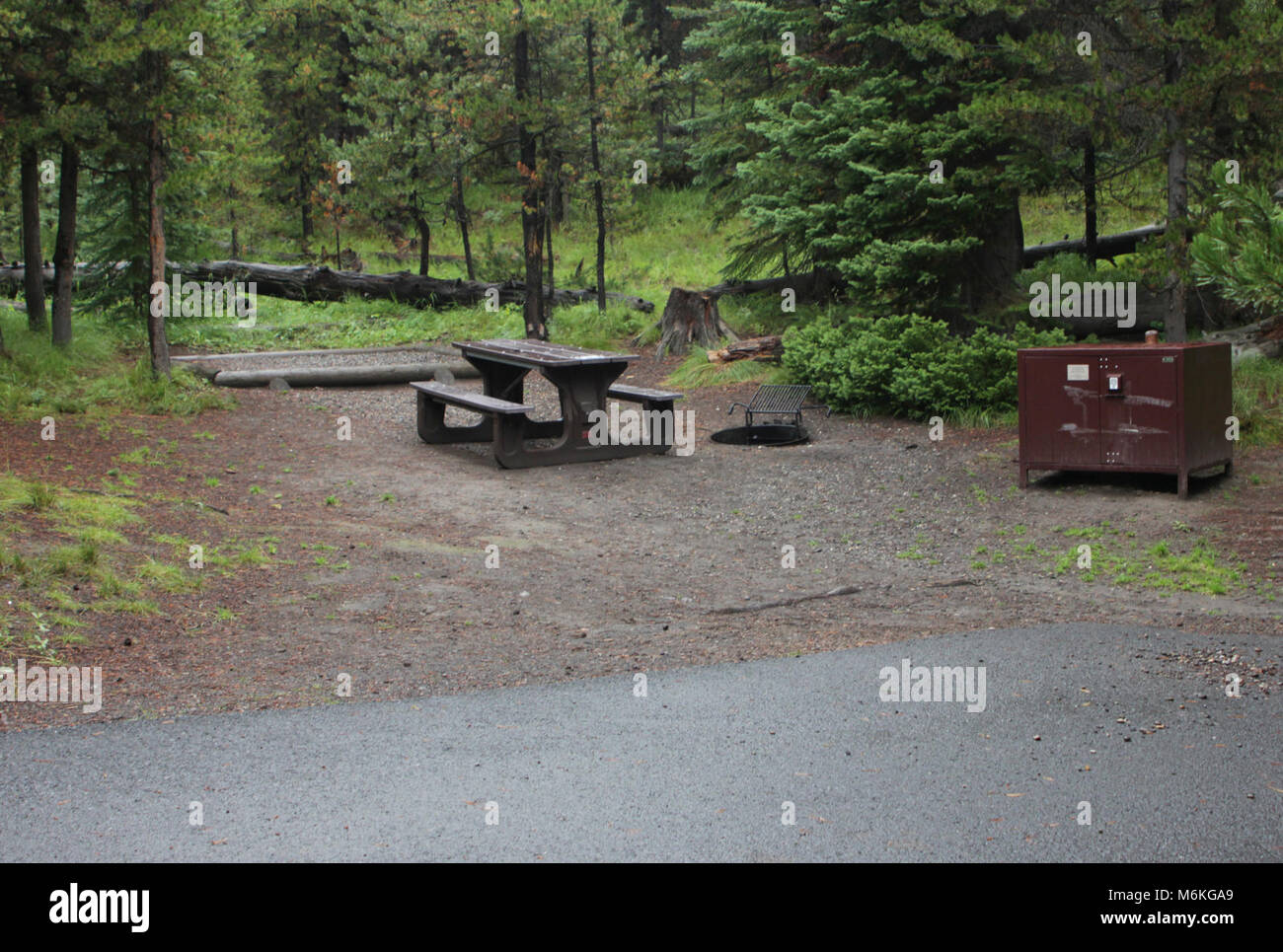 Bridge Bay Campground site. Bridge Bay Campground site Stock Photo Alamy