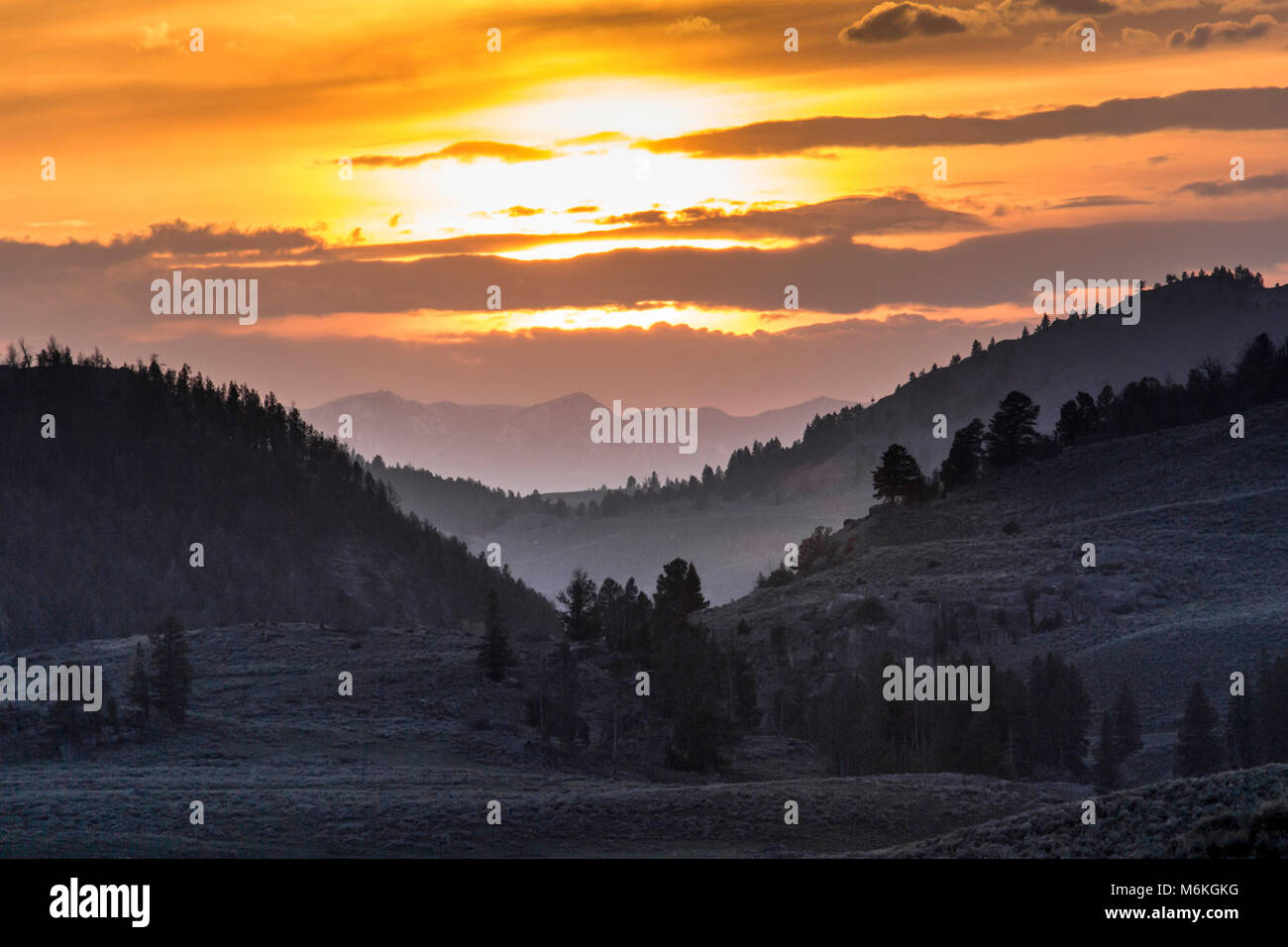 Sunset lamar valley hi-res stock photography and images - Alamy