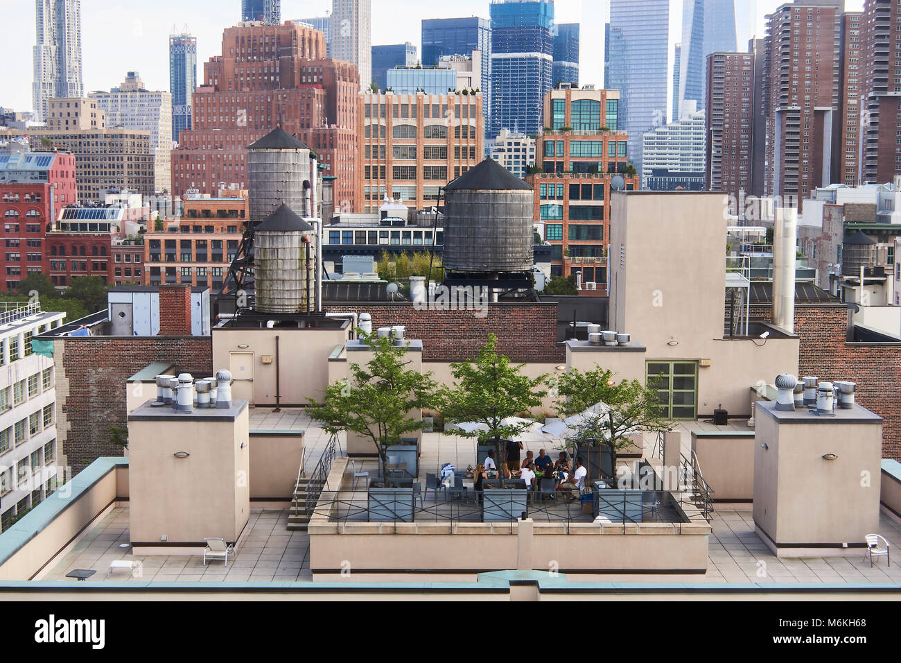 New York City rooftops in midtown Manhattan Stock Photo Alamy