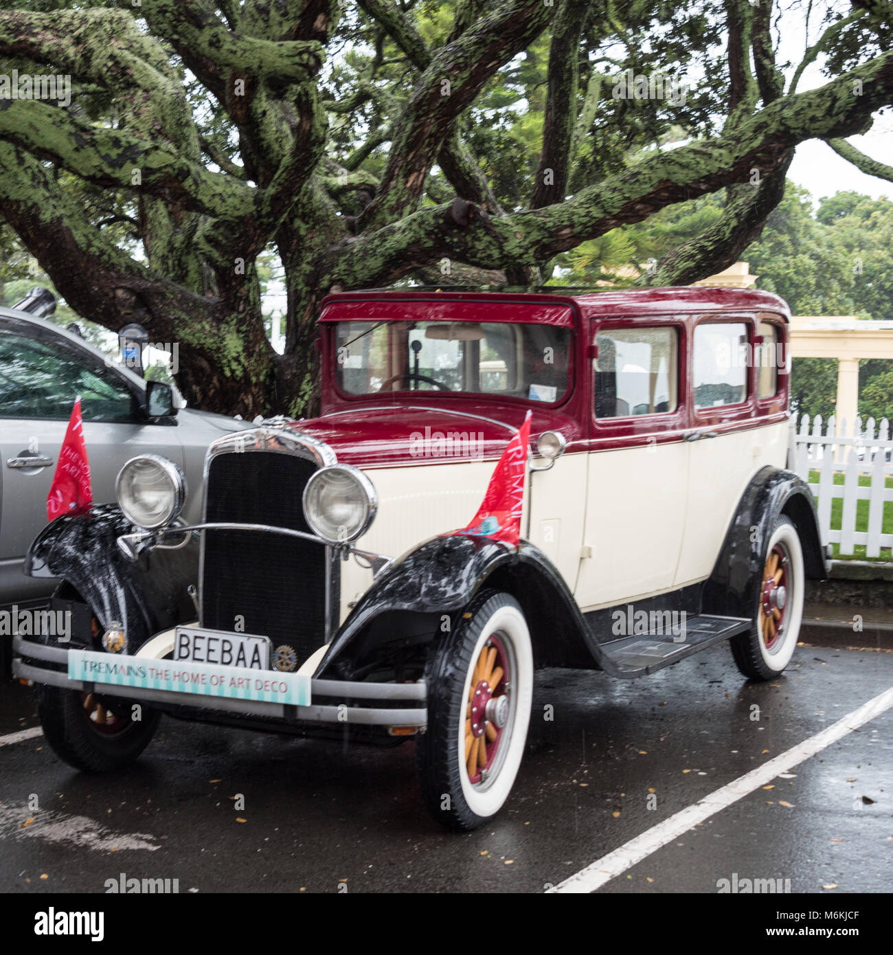 Classic Automobiles, Napier, North Island, New Zealand Stock Photo