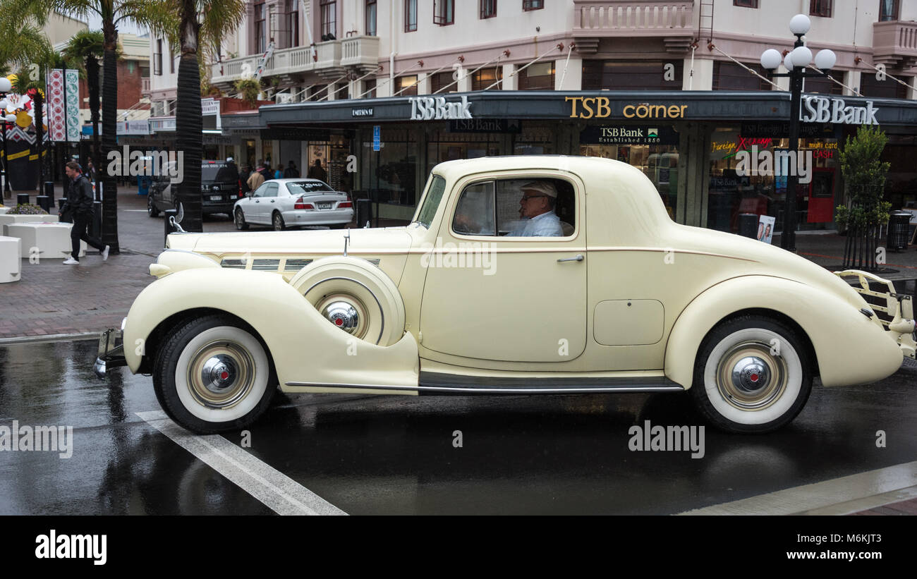 Classic Automobiles, Napier, North Island, New Zealand Stock Photo