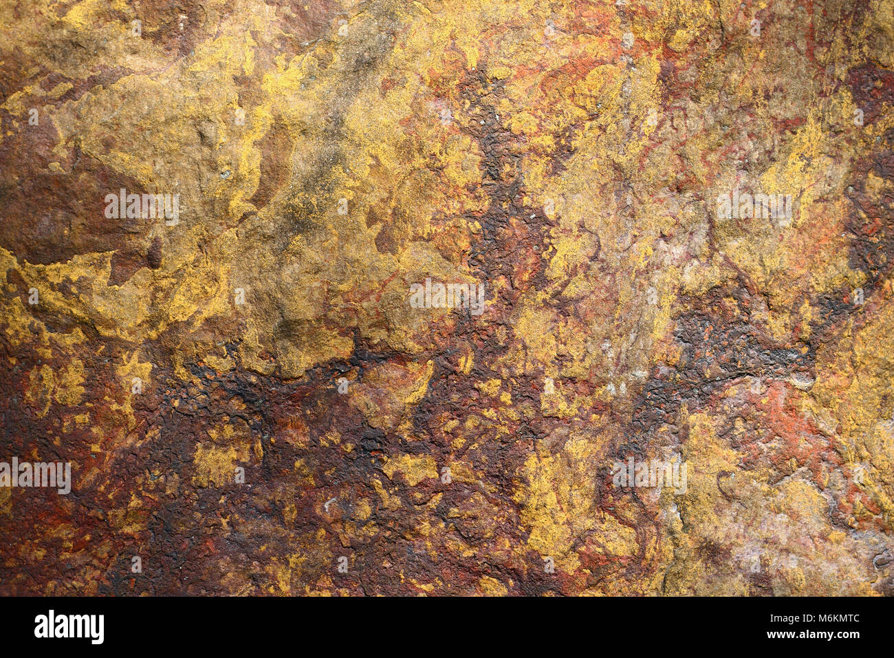 Detail of the surface of rock - texture - aposandstone Stock Photo