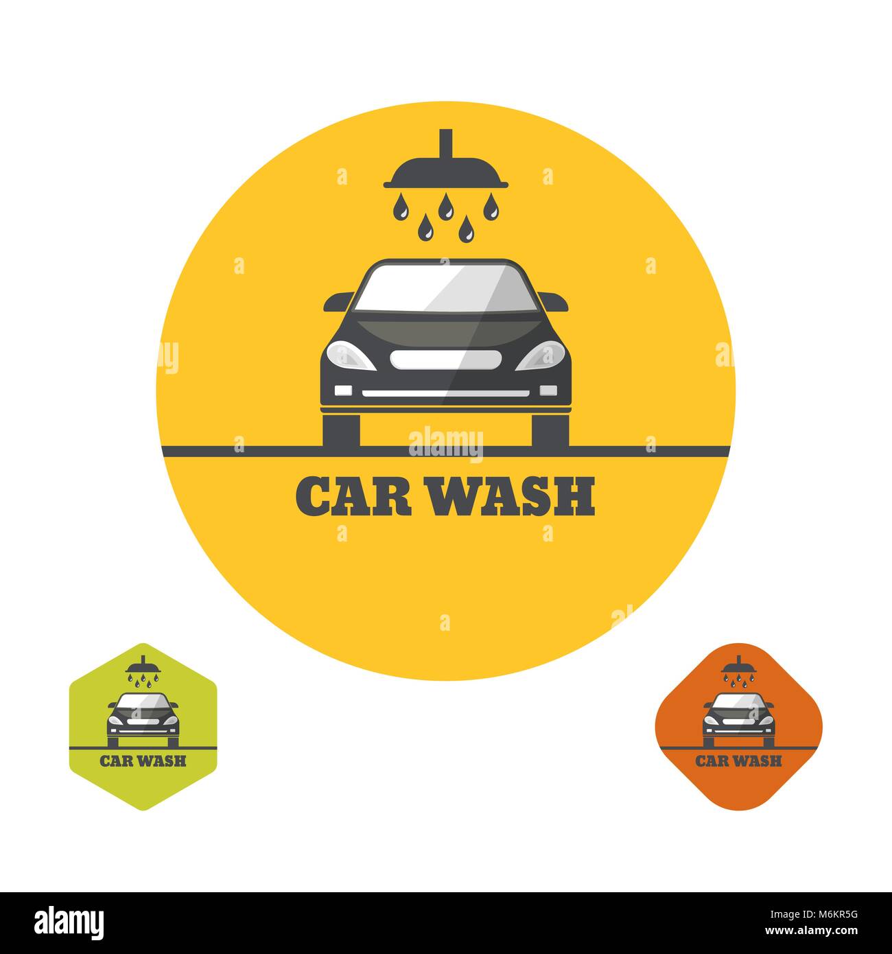 Icon car wash. Vector illustration. Stock Vector