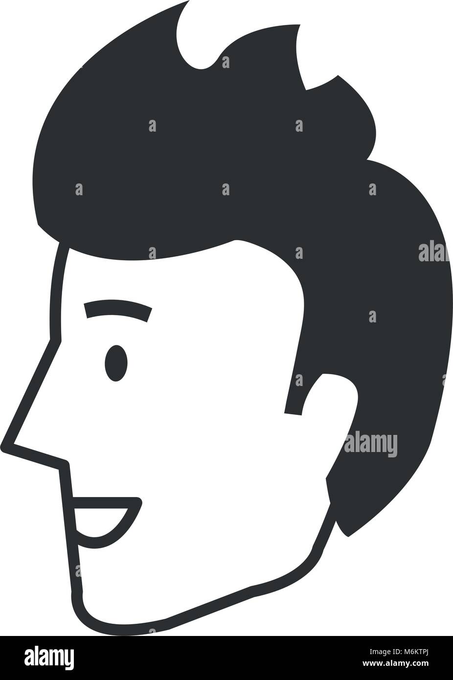 young man head avatar character Stock Vector Image & Art - Alamy