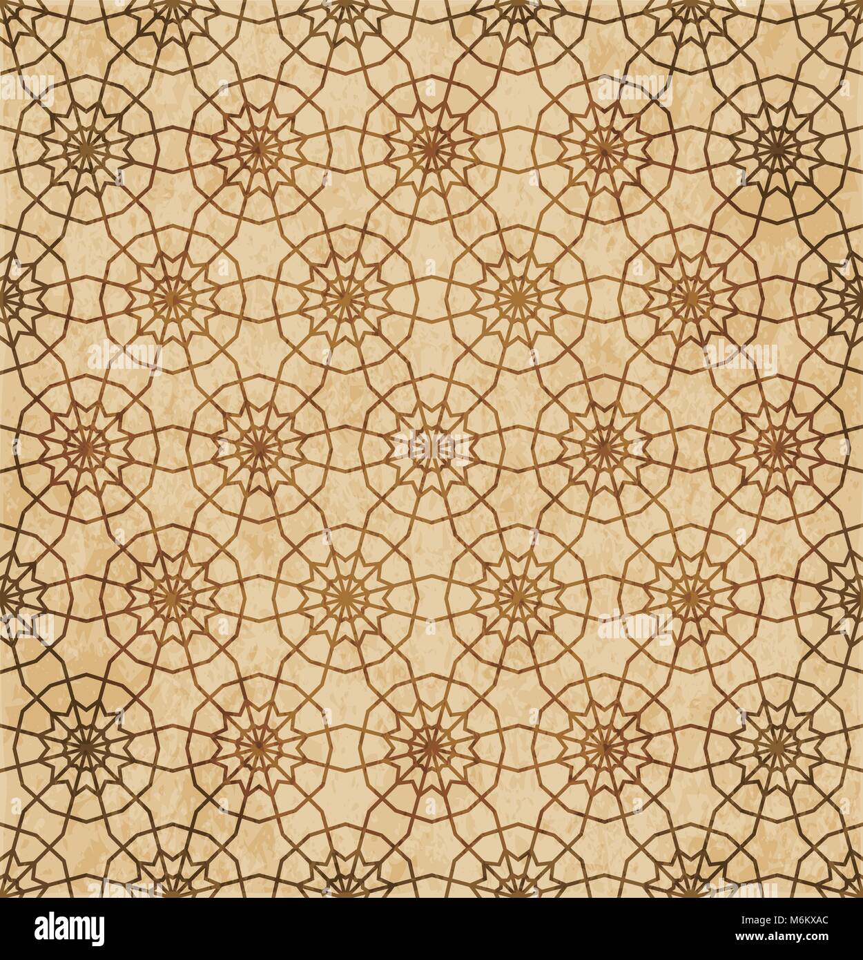 Retro brown Islam seamless geometry pattern background eastern style ...