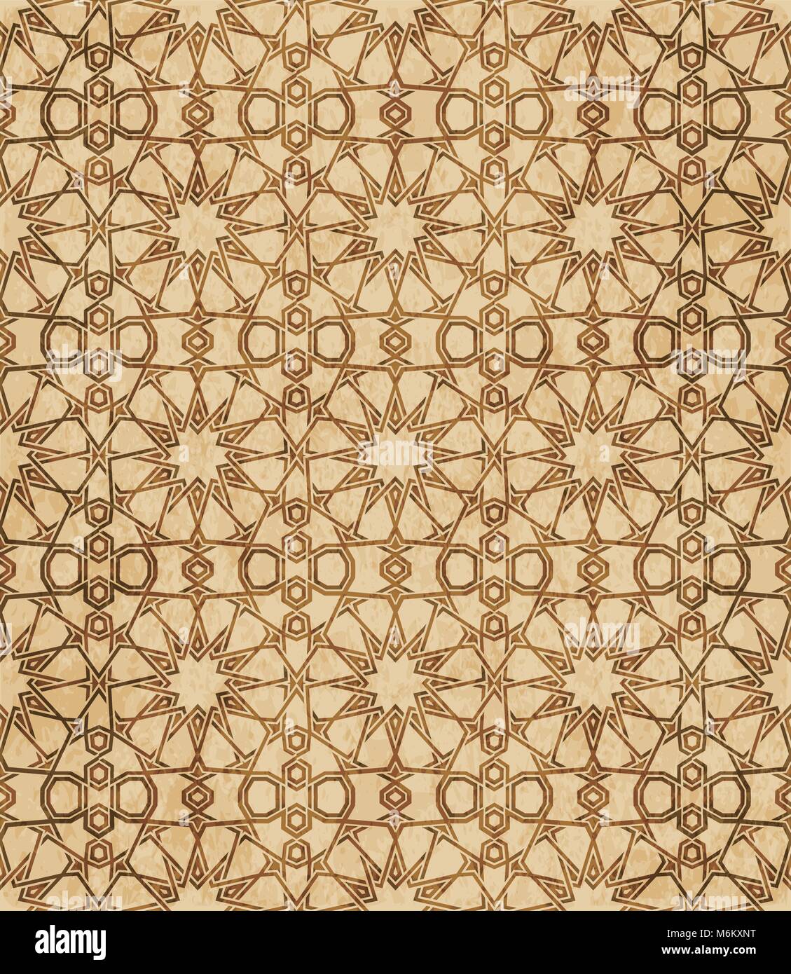 Retro brown Islam seamless geometry pattern background eastern style ...