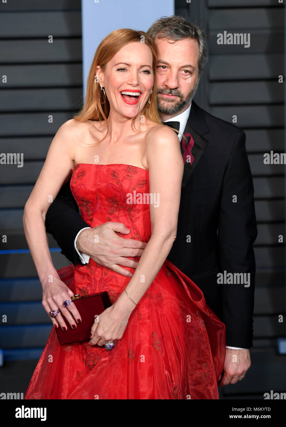Leslie Mann and Judd Apatow attending the Vanity Fair Oscar Party held in  Beverly Hills, Los Angeles, USA Stock Photo - Alamy