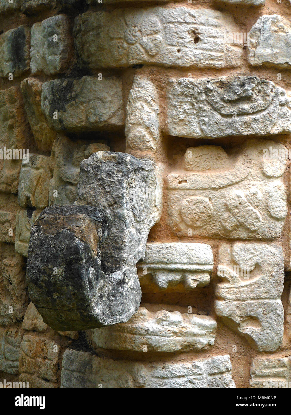 Chaac statue in Chichen Itza, the ancient Mayan god of rain and lightning. Stock Photo