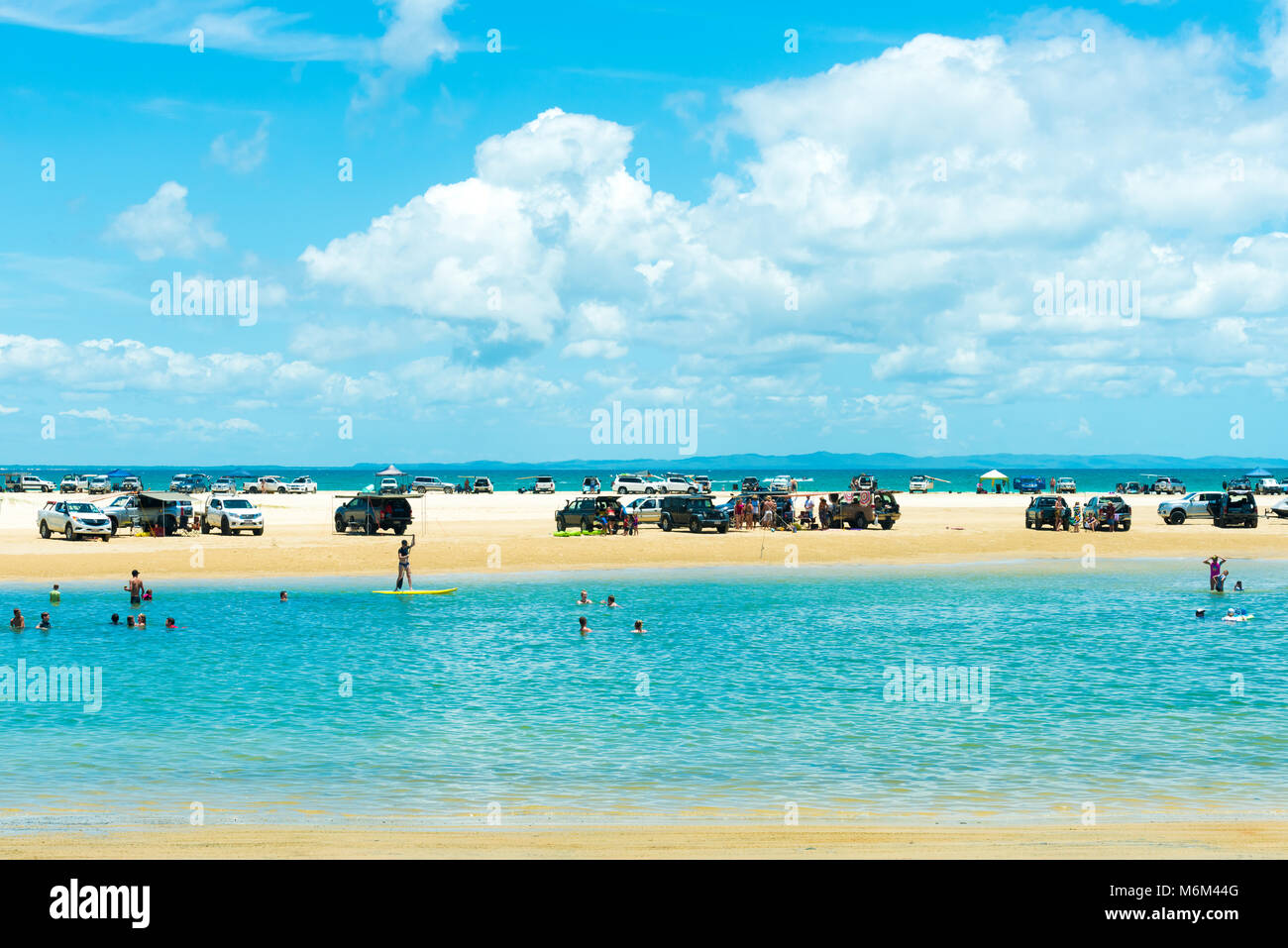 Rainbow Beach, QLD, Australia December 30, 2017 4wd vehicles at