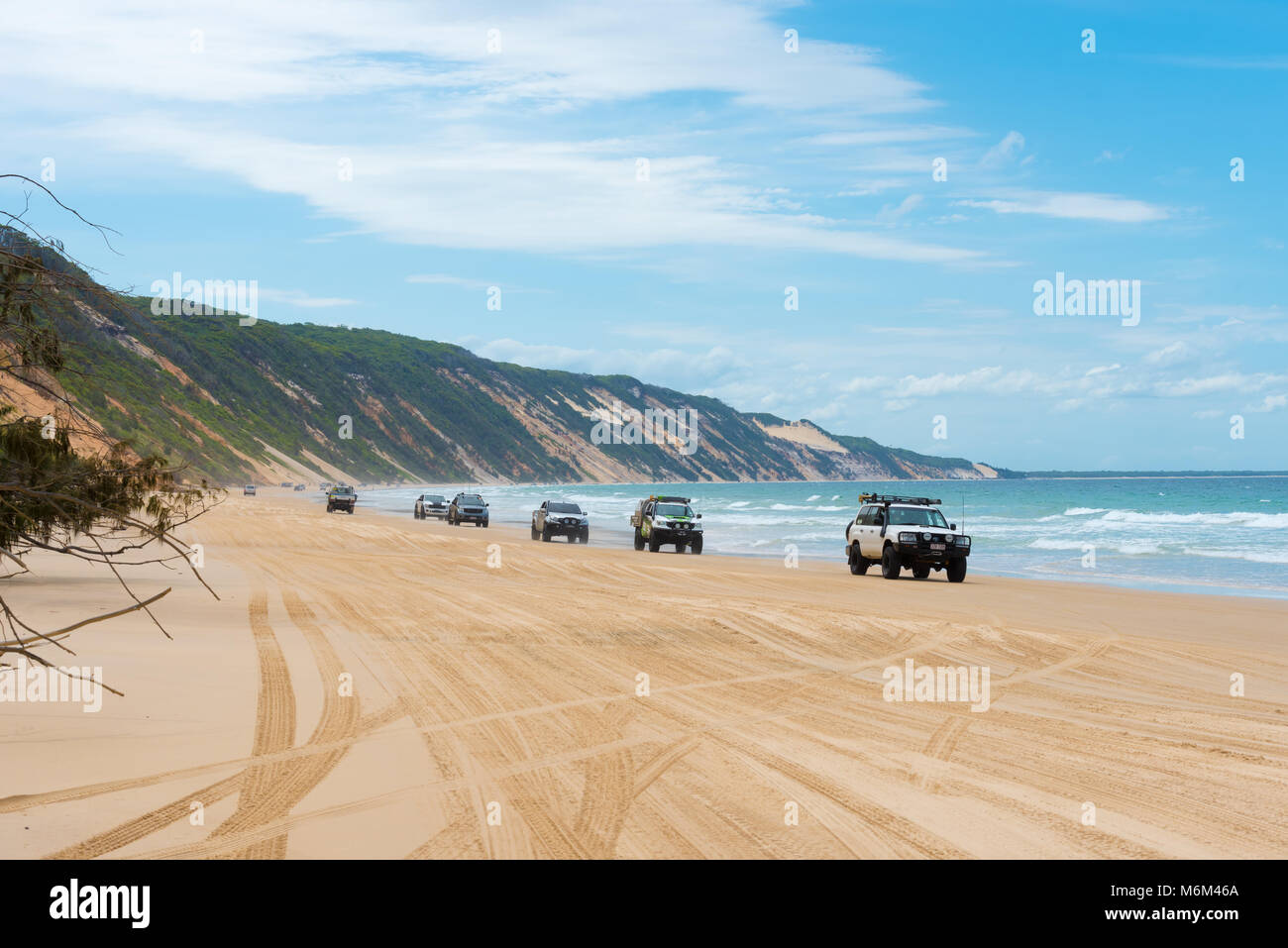 Rainbow Beach, QLD, Australia December 30, 2017 4wd vehicles at