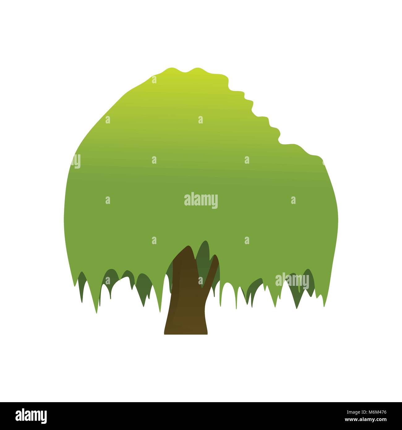 Isolated Banyan Tree Plant Vector Illustration Graphic Design Stock ...