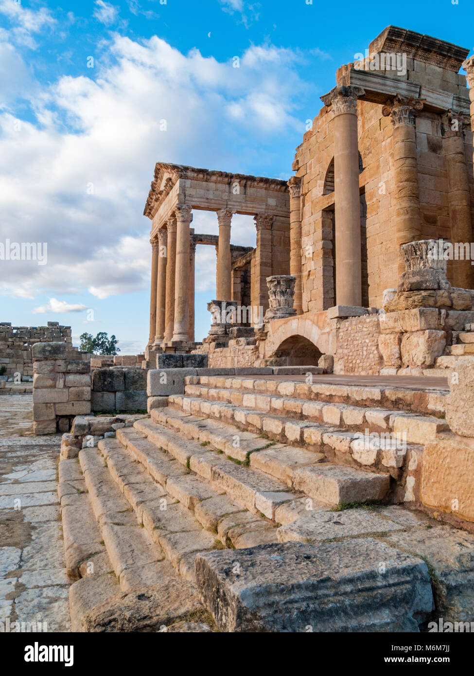 The archaeological site of Sbeitla is located in Sbeitla in Tunisia, in