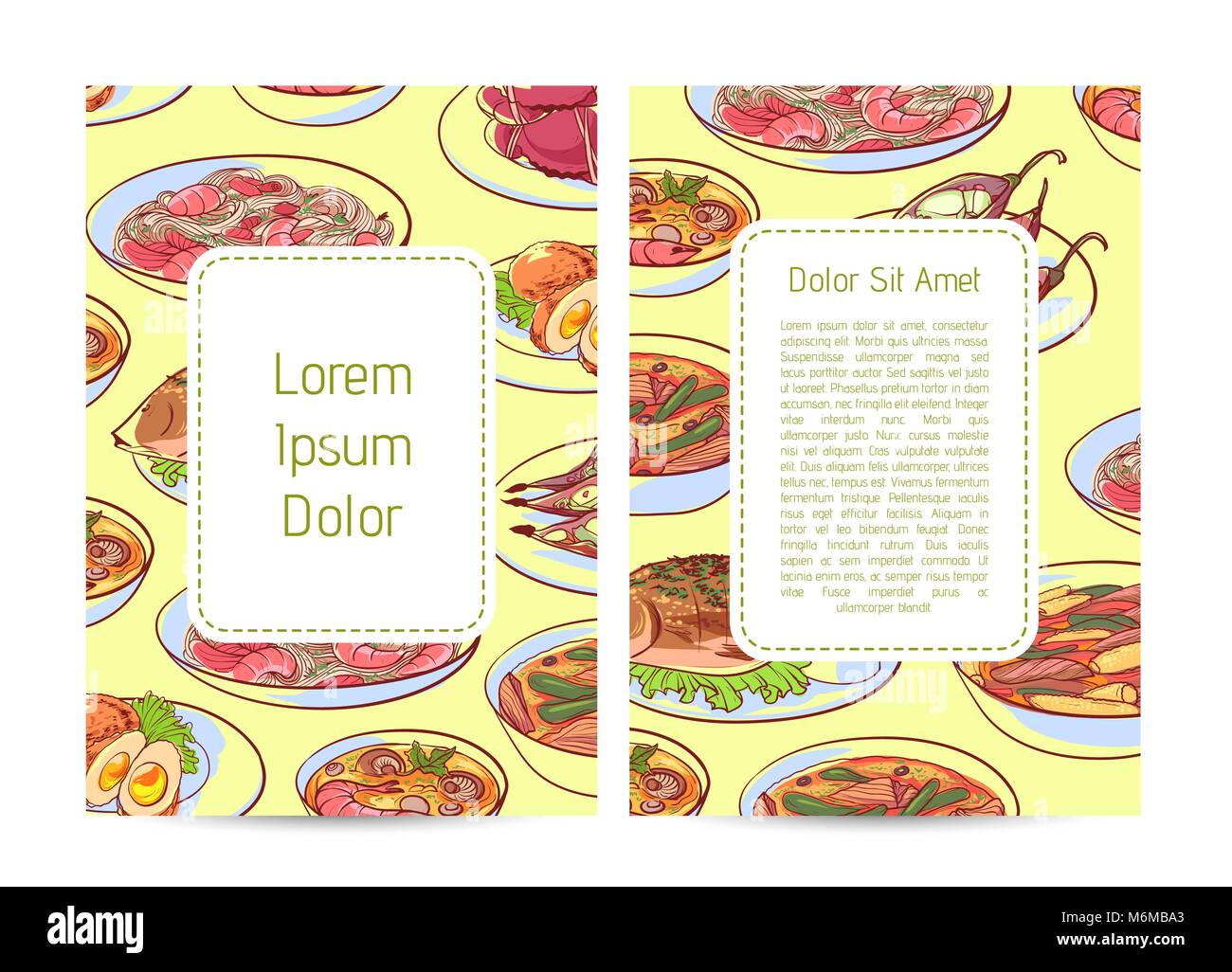 Thai cuisine restaurant menu cover Stock Vector Image & Art Alamy