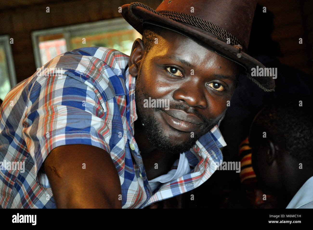 Democratic Republic of Congo, Portrait of a young man Stock Photo