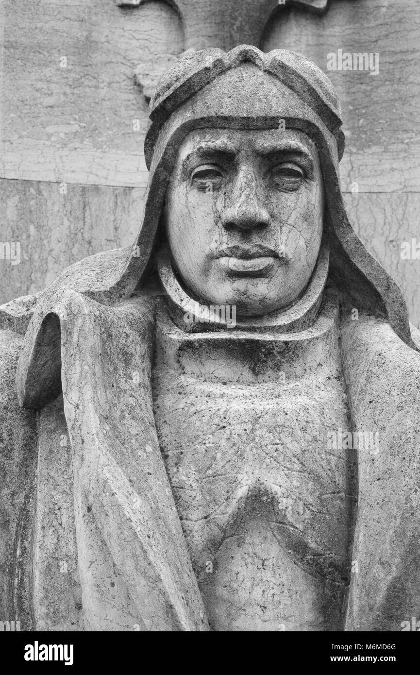 A statue of an aviator on Cemetery Island, Venice Stock Photo - Alamy