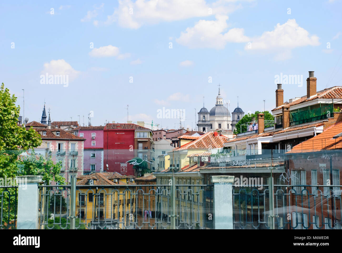 Residential houses in Madrid, Spain Stock Photo Alamy