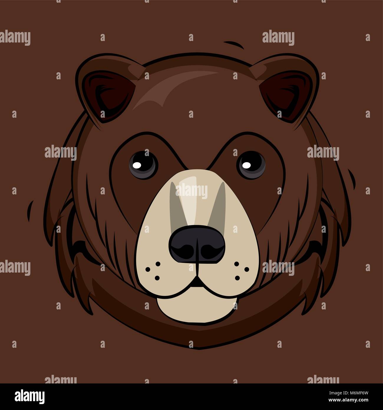 Bear cartoon print for t shirt Stock Vector