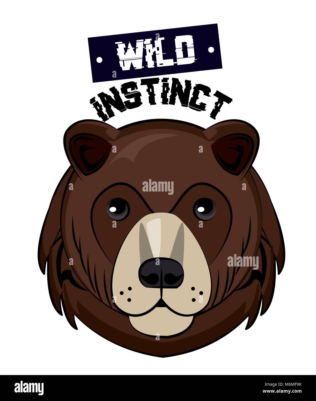 Wild animal print for t shirt Stock Vector