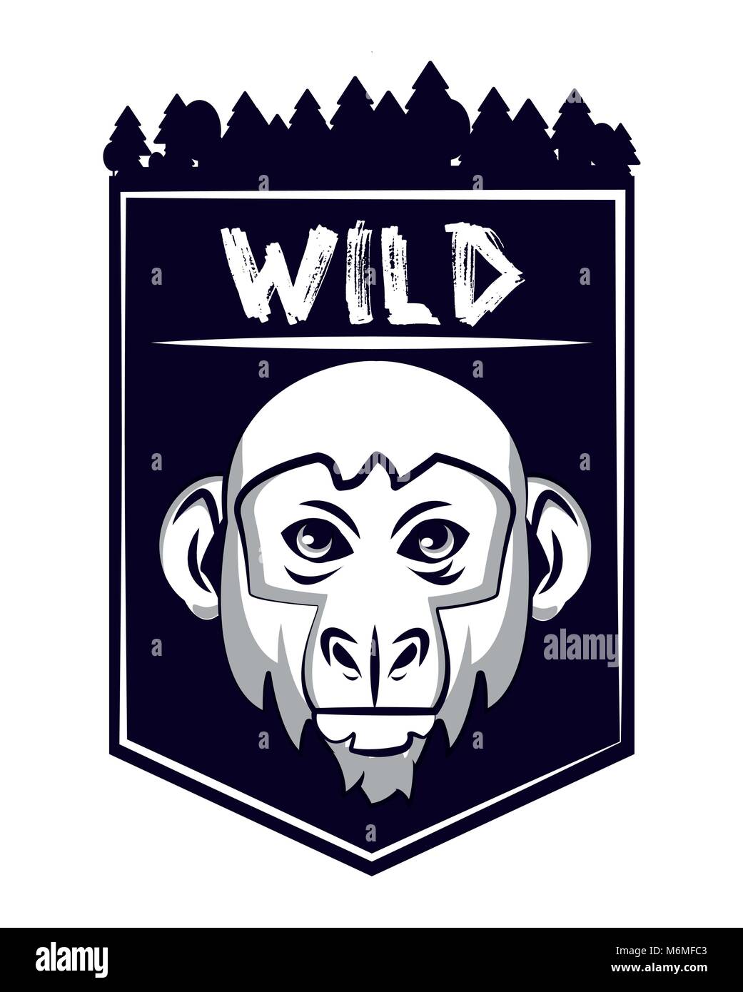 Wild animal print for t shirt Stock Vector