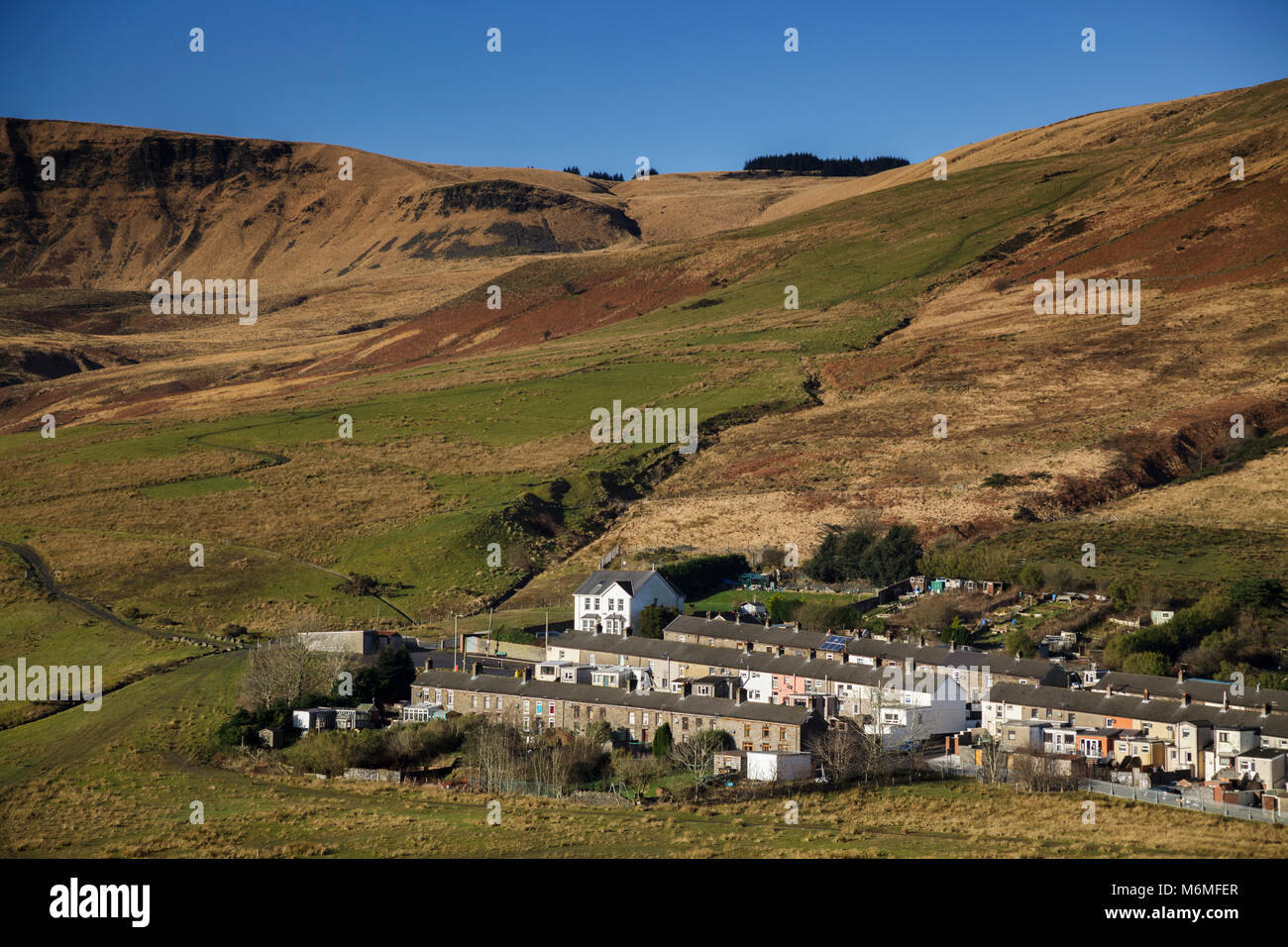 Cwmparc in the Rhondda Fawr Valley south Wales UK Stock Photo