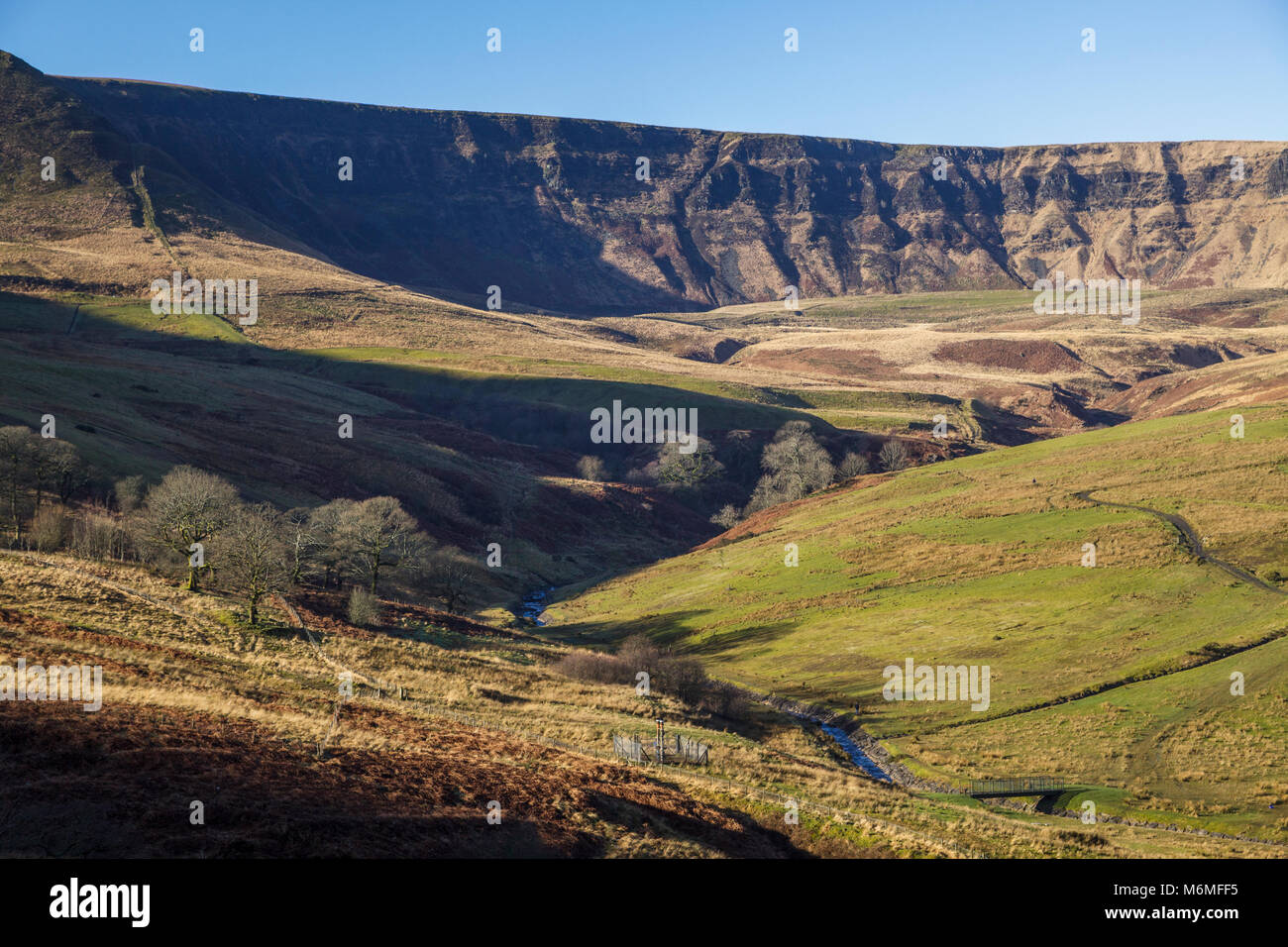 The hills above Cwmparc in the Rhondda Fawr Valley south Wales UK Stock Photo